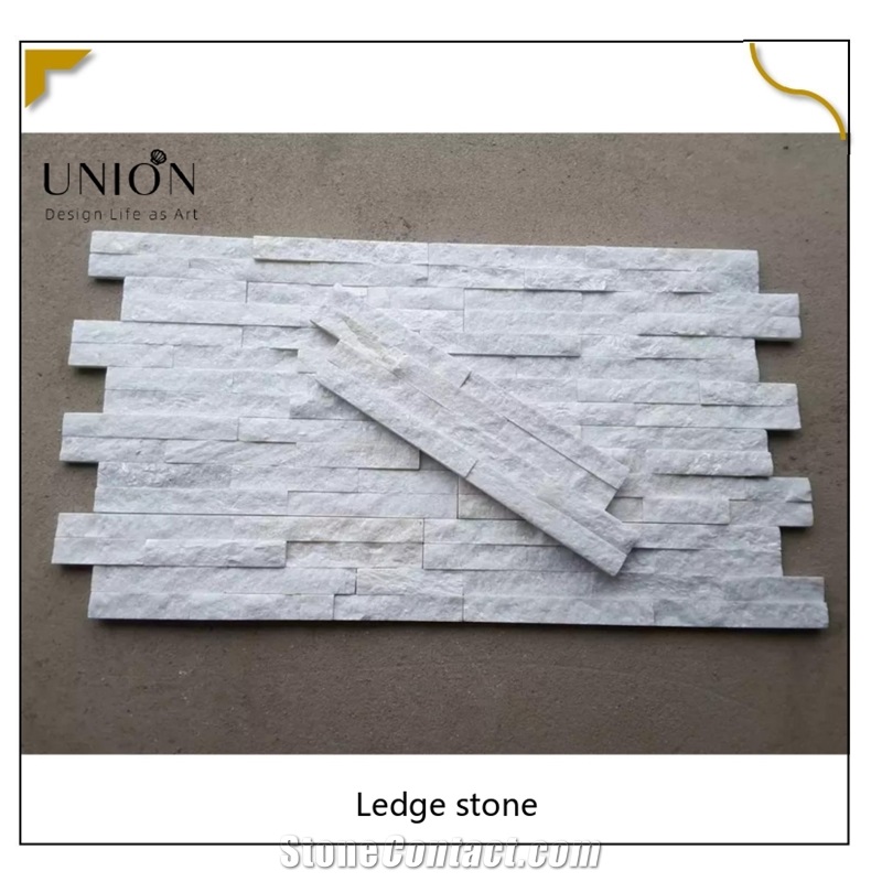 UNION DECO White Sand Slate Stone Stacked Stone Wall Cladding