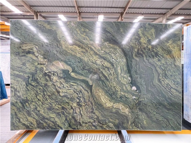 Verde Fusion Granite Slab