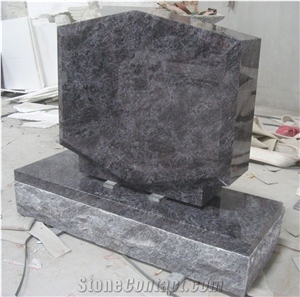 Bahama Blue Granite Monuments Upright Tombstone 06