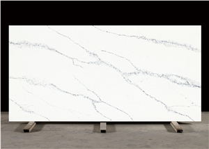 Calacatta White Quartz Black Ant Veins New Type Manufacturer