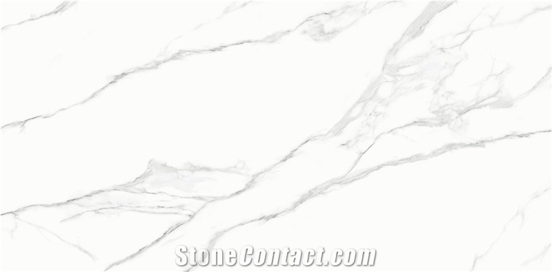 Gilded White Sintered Stone Floor Tiles