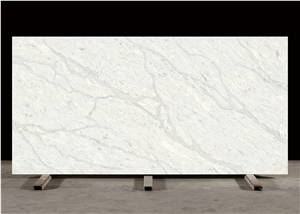 Light Grey Cararra Vein Quartz SKY-1280 Quartz Tiles