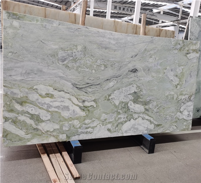 China Emerald Green Marble Wall Tiles & Slabs Promotion