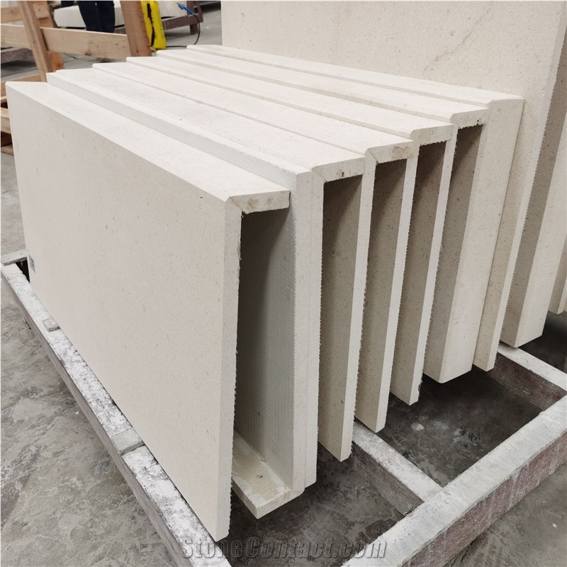 Crema Marfil Beige Marble Stair Staircase Treads