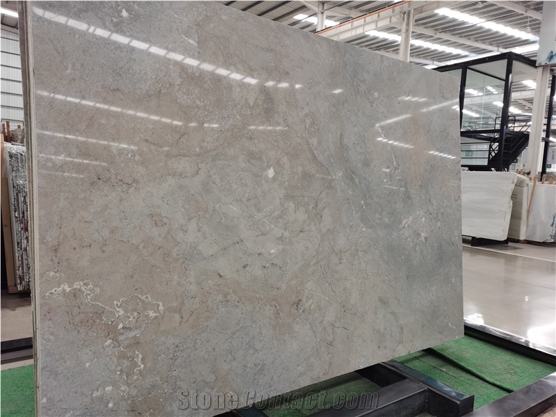 Indus Marble Slabs Beige Light Green Vein Marble Floor Tiles