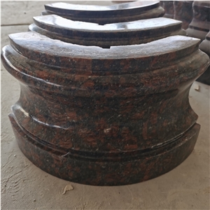 Tan Brown Granite Hollow Column Base