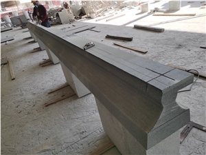 Wall Coping Black Granite G654 Stone Finials