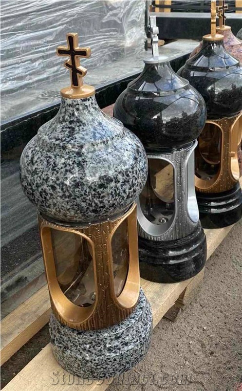 Icon Lamp, Granite Memorial Lanterns