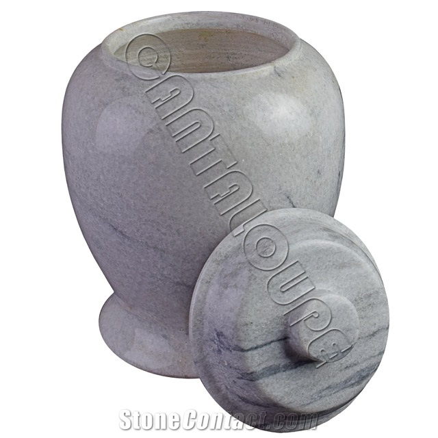 Archaic Urn Badal Grey Marble