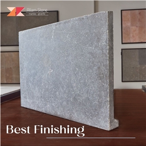 London Grey Limestone Dropdown Brushed / Tumbled Pool Coping