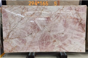 Cristallo Pink Quartzite Lady Lumix Slab In China Market