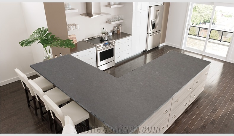 Marble Look 4099 Customized Cut Solid Countertop Island Top