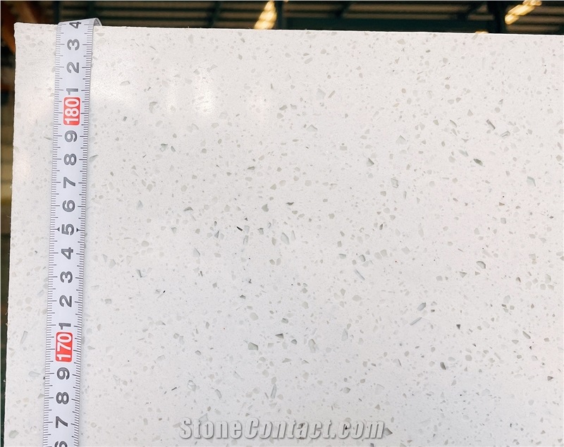 Artificial Stone High Copy Quartz Silver Crystal White