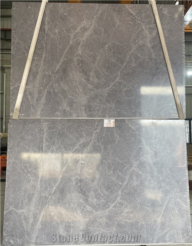 Artificial Stone Italy Grey Printing Quartz Slabs
