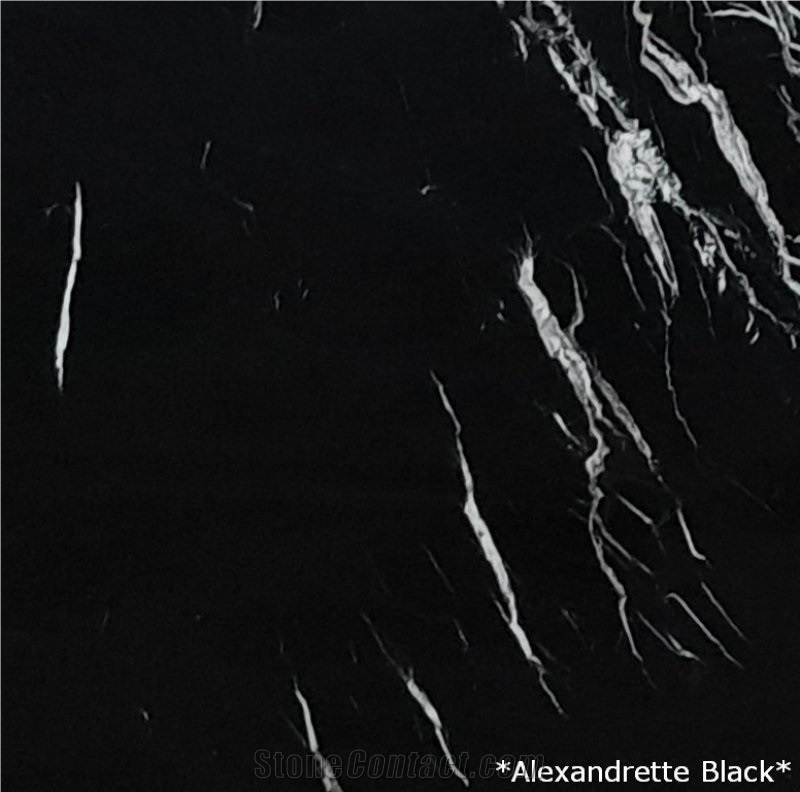 Alexandrette Black Marble Stone Slab