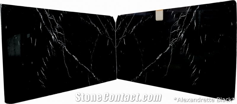 Alexandrette Black Marble Stone Slab