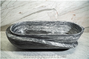 Azul Lagoa Marble Bathtub