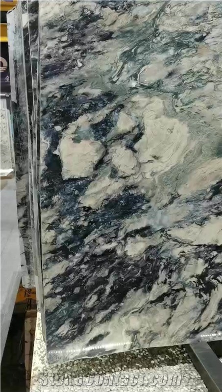 Green Luxury Stonetv Background Decorate Marble Big Slab