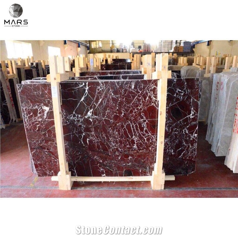 Turkey Rosso Lepanto Marble Slabs Antico Purple Floor Tiles