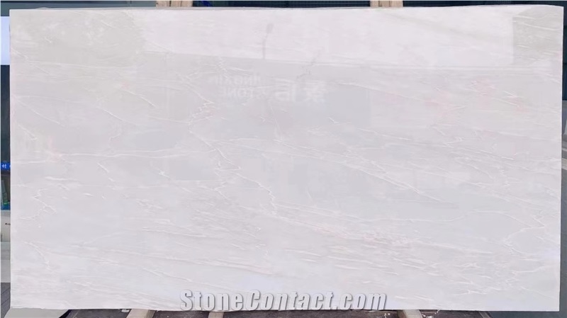 Namibian Rhinoceros White Marble Slab