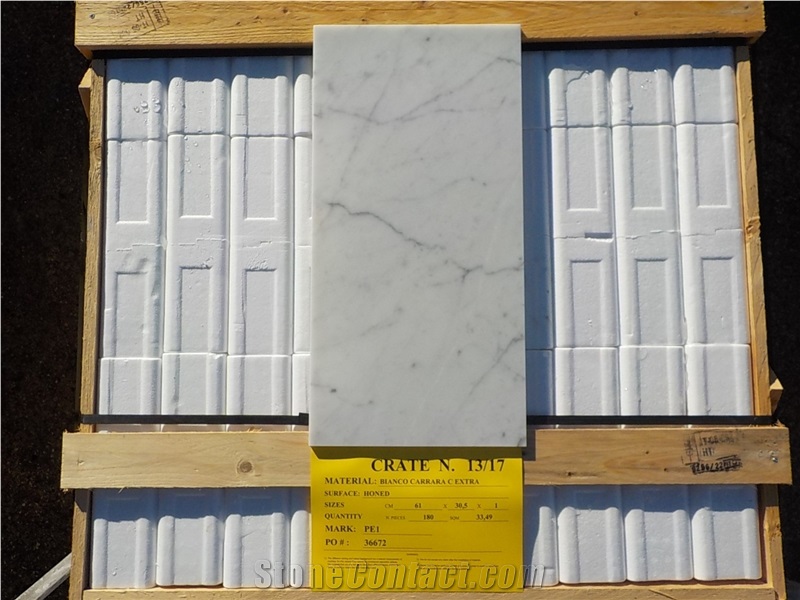 Bianco Carrara C Marble Tiles
