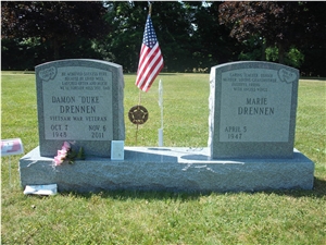 Grey Granite Upright Monuments