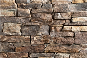 Brown Rock Face Gneiss Dry Wall Stone