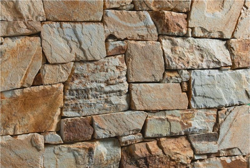 Rock Face Natural Gneiss Stone Walling