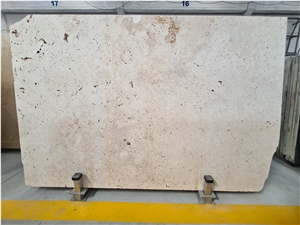 Light Crosscut Raw Travertine Slabs