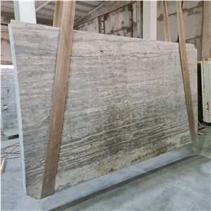 Silver Travertine Raw Veincut Slabs