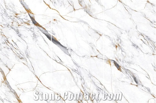 3200X1600MM Hot Selling Carve Calacatta Gold Sintered Stone
