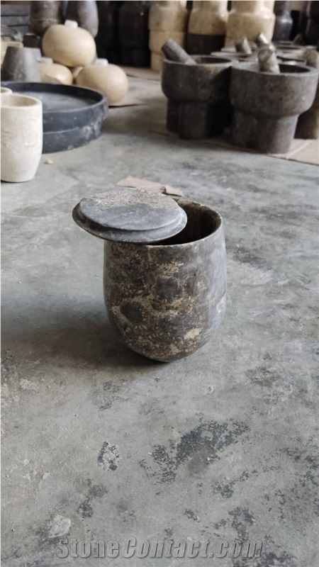 GREY MARBLE CUP