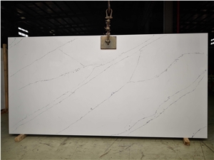 Calacatta Laza Quartz Stone Slab By AMG