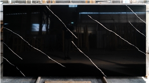 Life-Long Durability Black Calacatta Quartz Stone Slab