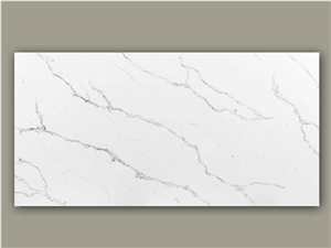 New Vivid Texture Calacatta Quartz Slabs 9902