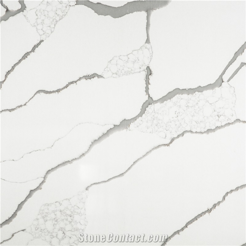White Color Calacatta Quartz Stone