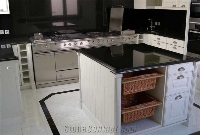 Absolute Black Granite Island Top, Kitchen Countertop