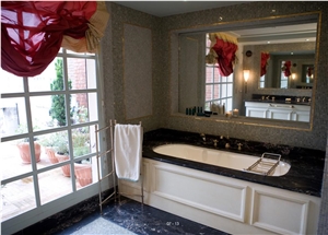 Nero Portoro Marble Bathtub Deck