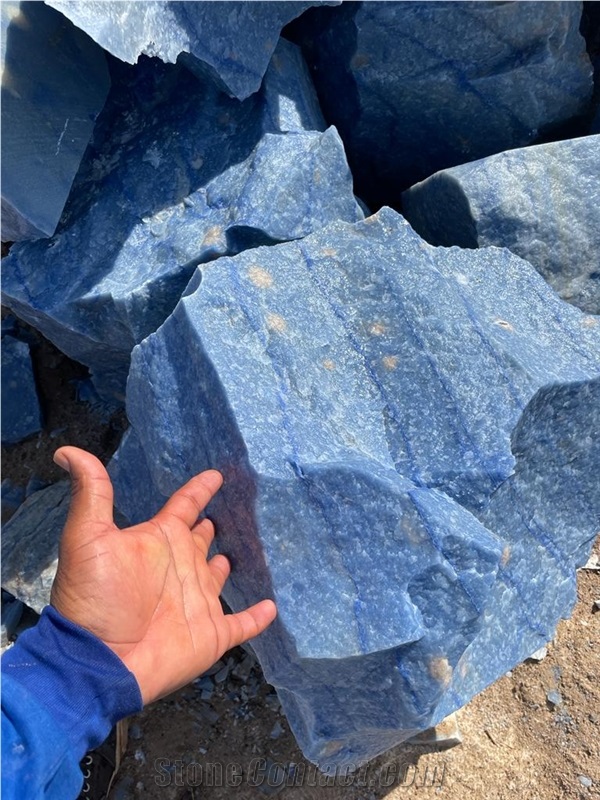 Blue Macaubus Granite Boulder & Chunk • Imported