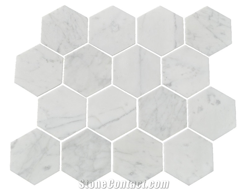Carrara Marble Mosaic Tiles