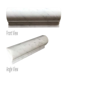 Carrara White Marble Capping London Honed Moldings 60X150mm