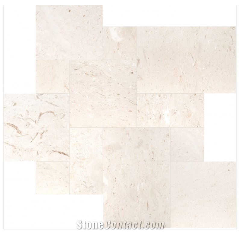 Myra Limestone Brushed French Pattern (12Mm)