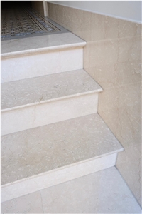 Botticino Classico Marble Staircase