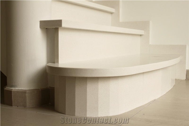 Botticino Classico Marble Staircase