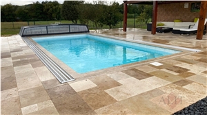 Tuscany Noce Select Travertine Pattern Pool Deck Pavers
