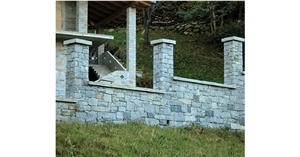 Light Diorite Di Traversella Building Stone, Dry Wall Stone