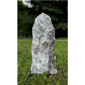 Milas Lilac Marble - Purple Wave Garden Monolith