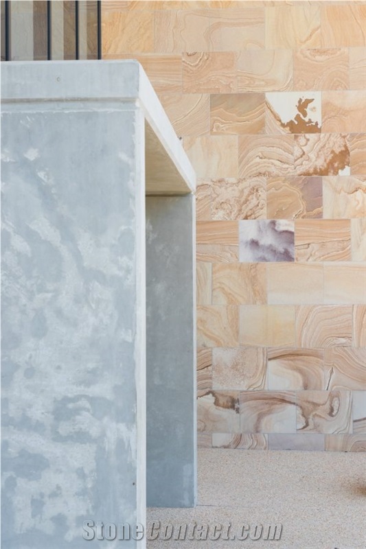 Buff Australian Sandstone Sawn Cut Wall Tiles