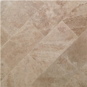 Latte Travertine Tumbled Flooring Tiles
