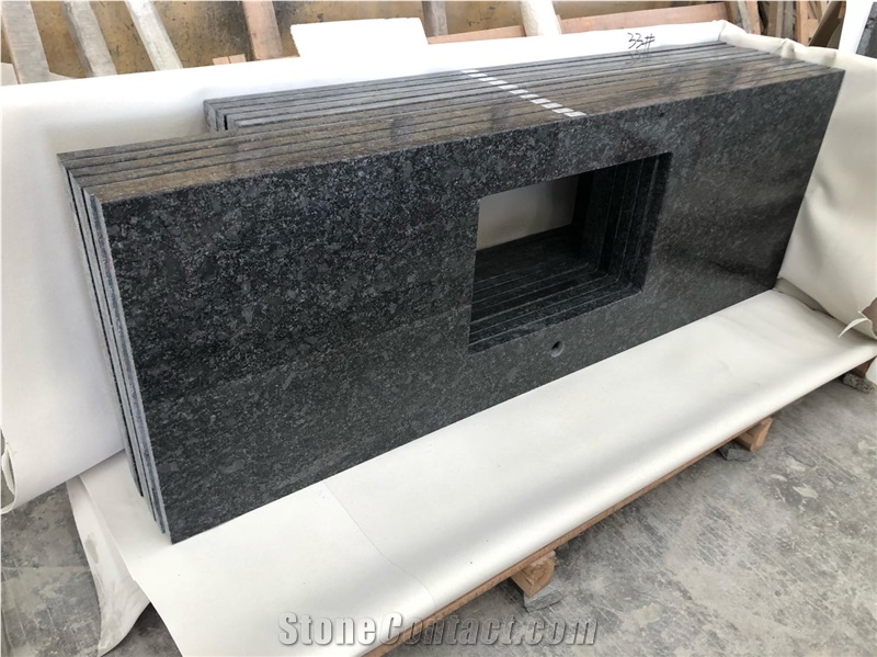 Importing Steel Grey Granite Polishing Kitchen Tops